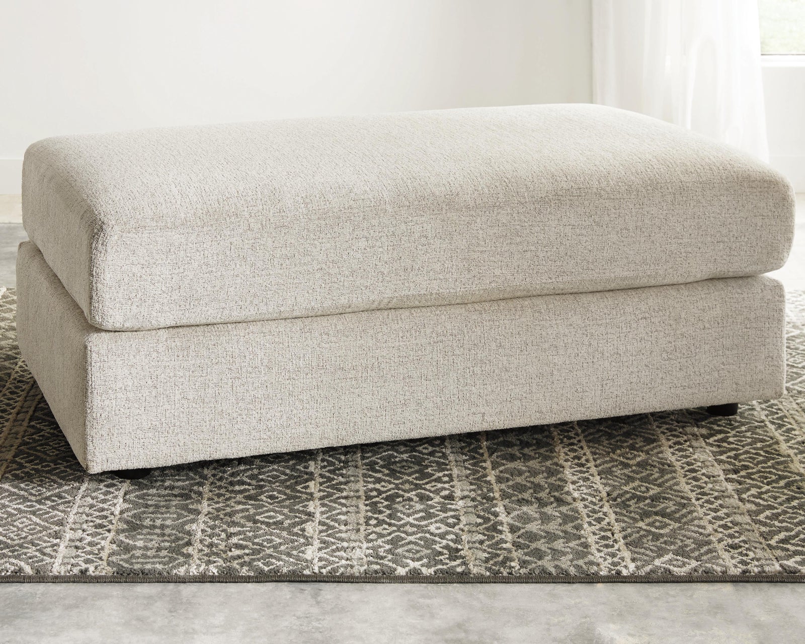 Soletren Oversized Ottoman - Beige (2)
