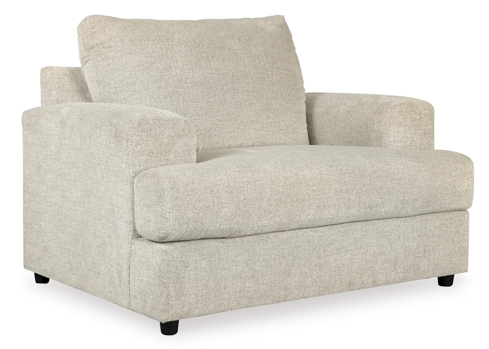 Soletren Chair and Ottoman - Stone (4)
