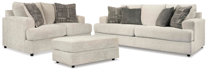 Soletren Sofa, Chair, and Ottoman - Stone (1)