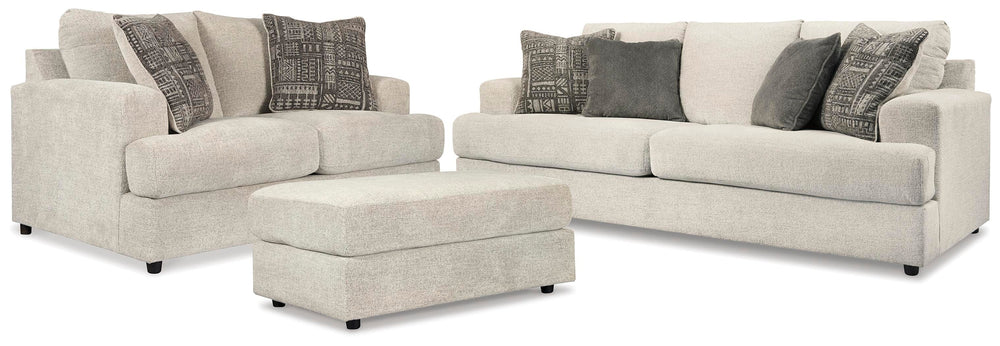 Soletren Sofa, Chair, and Ottoman - Stone (1)