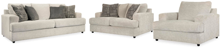 Soletren Sofa, Loveseat and Oversized Chair - Stone (1)