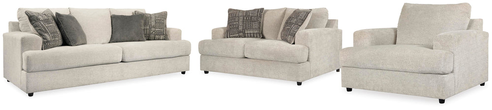 Soletren Sofa, Loveseat and Oversized Chair - Stone (1)