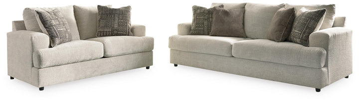 Soletren Sofa and Loveseat - Stone (1)
