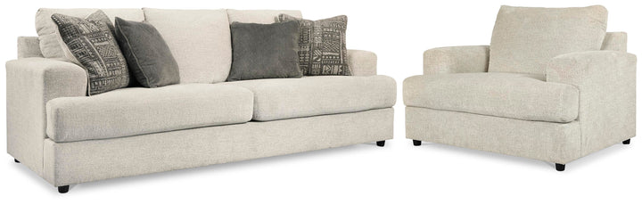 Soletren Sofa Sleeper and Oversized Chair - Stone (1)