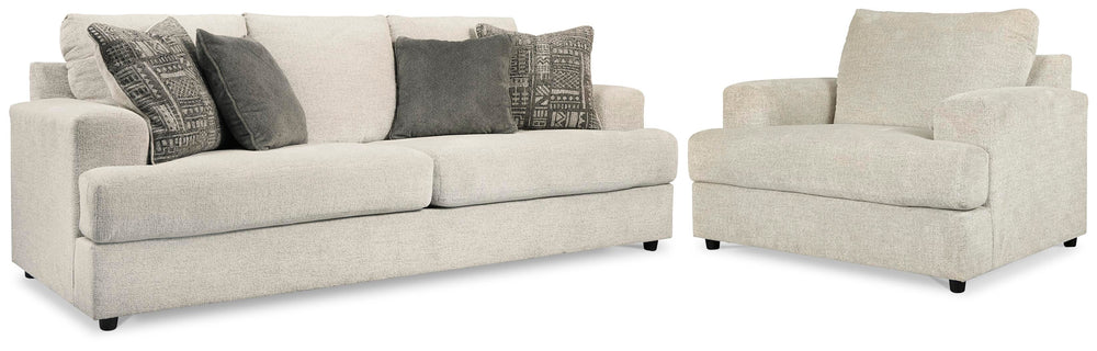 Soletren Sofa Sleeper and Oversized Chair - Stone (1)