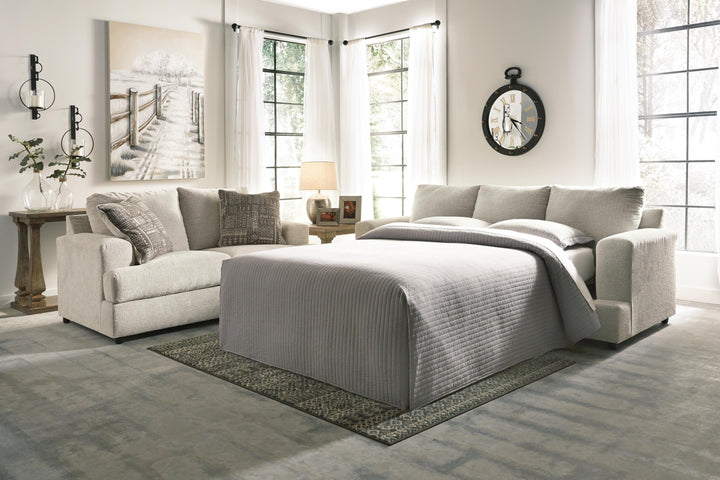 Soletren Queen Sofa Sleeper and Loveseat - Stone (7)