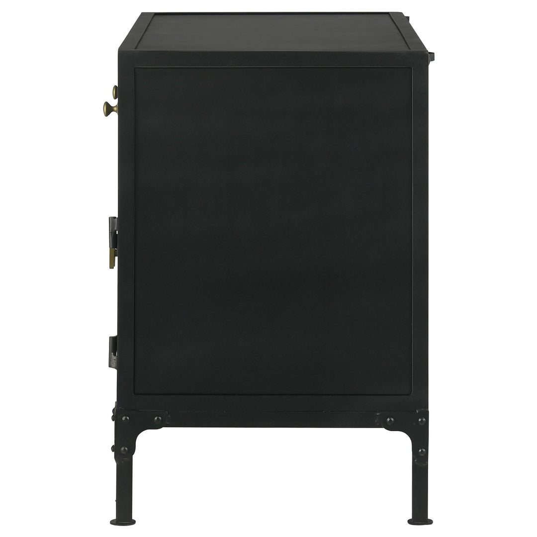 Coaster Furniture 951761 Sadler 2-drawer Metal Accent Storage Cabinet Matte Black