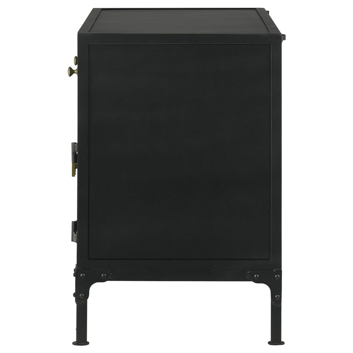 Coaster Furniture 951761 Sadler 2-drawer Metal Accent Storage Cabinet Matte Black