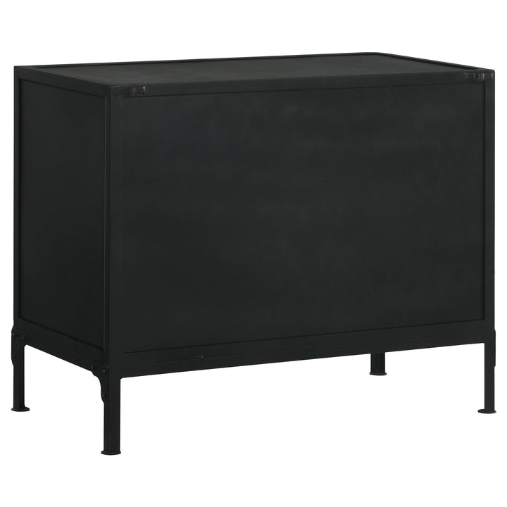 Coaster Furniture 951761 Sadler 2-drawer Metal Accent Storage Cabinet Matte Black