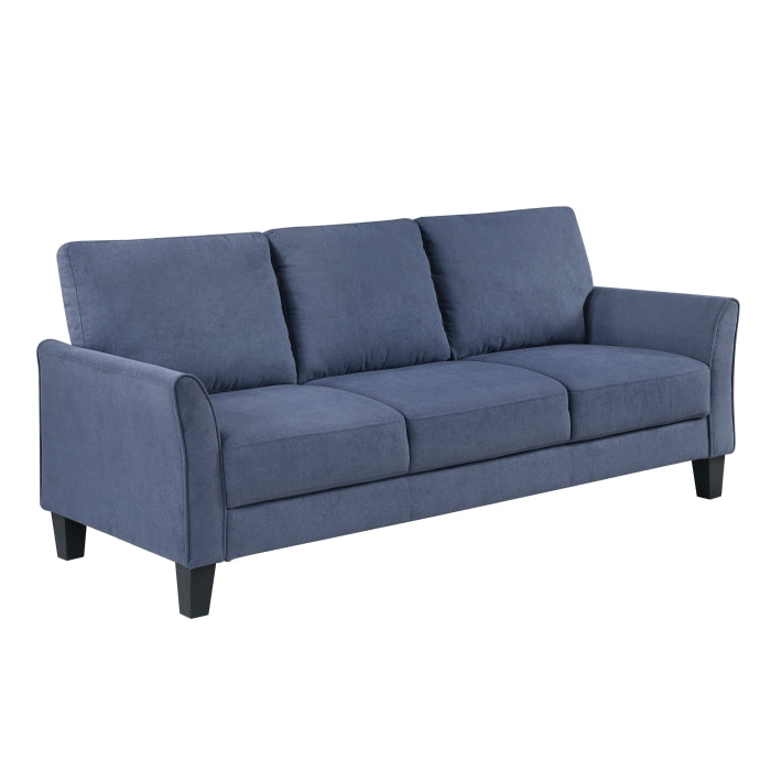 Aliana Contemporary 79" Blue Sofa