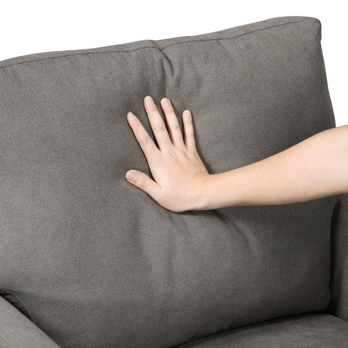 Aliana Contemporary 79" Chocolate Sofa