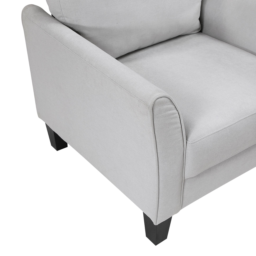 Aliana Contemporary 79" Gray Sofa