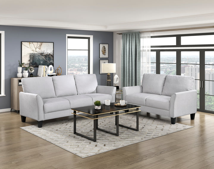 Aliana Contemporary 79" Gray Sofa