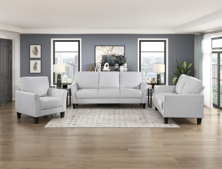 Aliana Contemporary 79" Gray Sofa