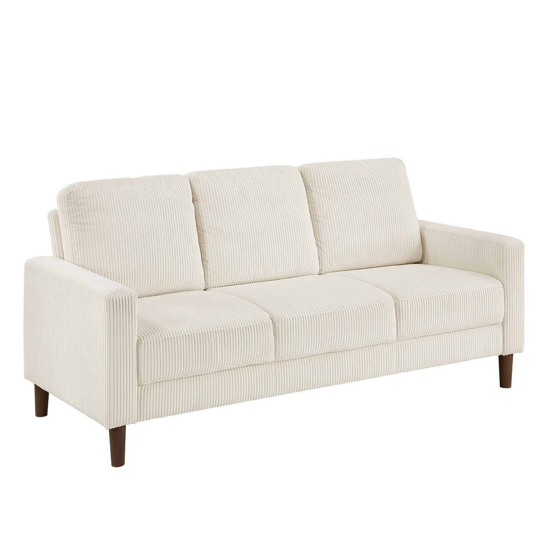 Crandall 77" Beige Track Arm Sofa