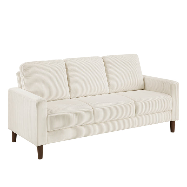 Crandall 77" Beige Track Arm Sofa