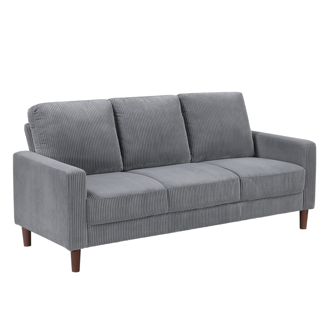 Crandall 77" GrayTrack Arm Sofa