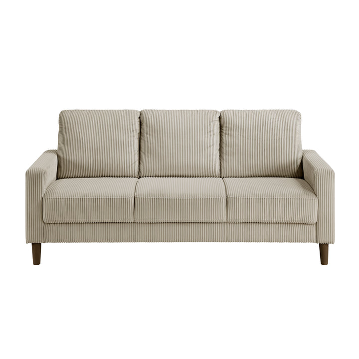 Crandall 77" Taupe Track Arm Sofa