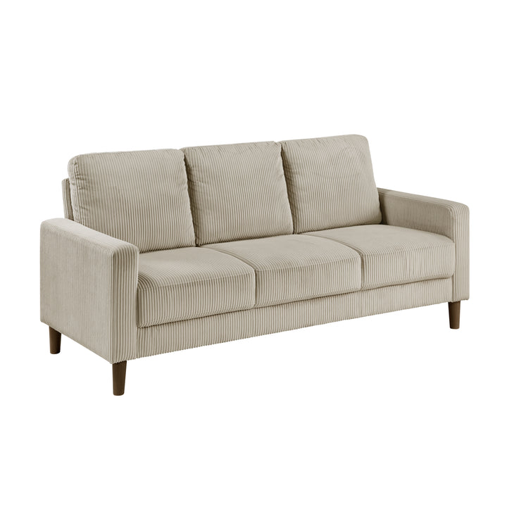 Crandall 77" Taupe Track Arm Sofa