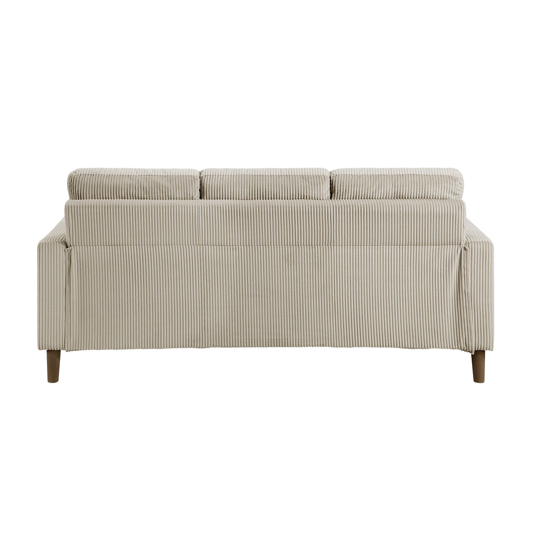 Crandall 77" Taupe Track Arm Sofa