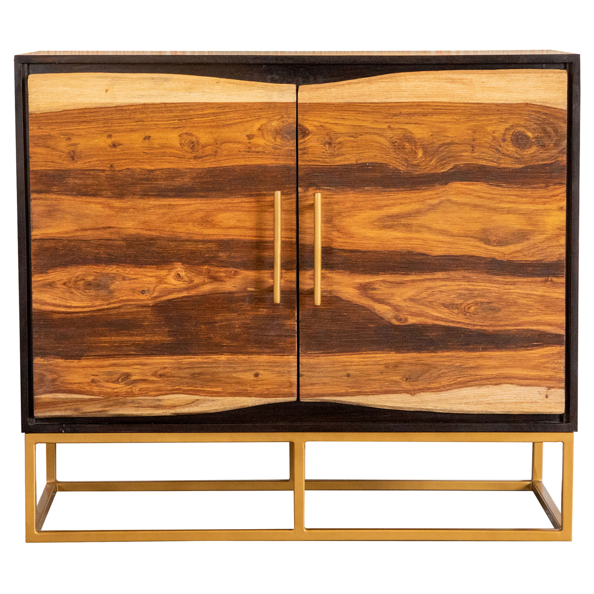 Zara - 40" 2-Door Wood Accent Storage Cabinet - Black Walnut
