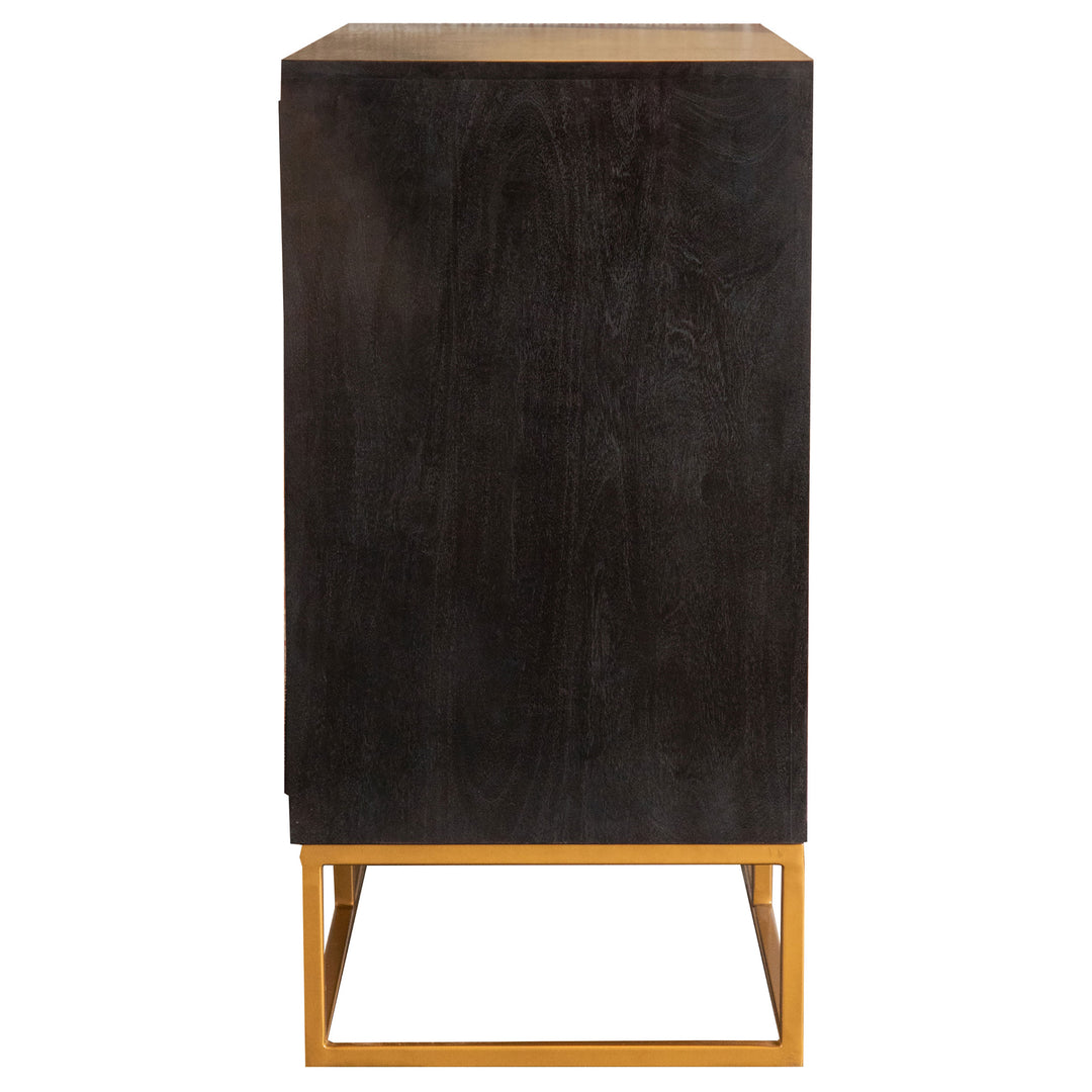 Zara - 40" 2-Door Wood Accent Storage Cabinet - Black Walnut