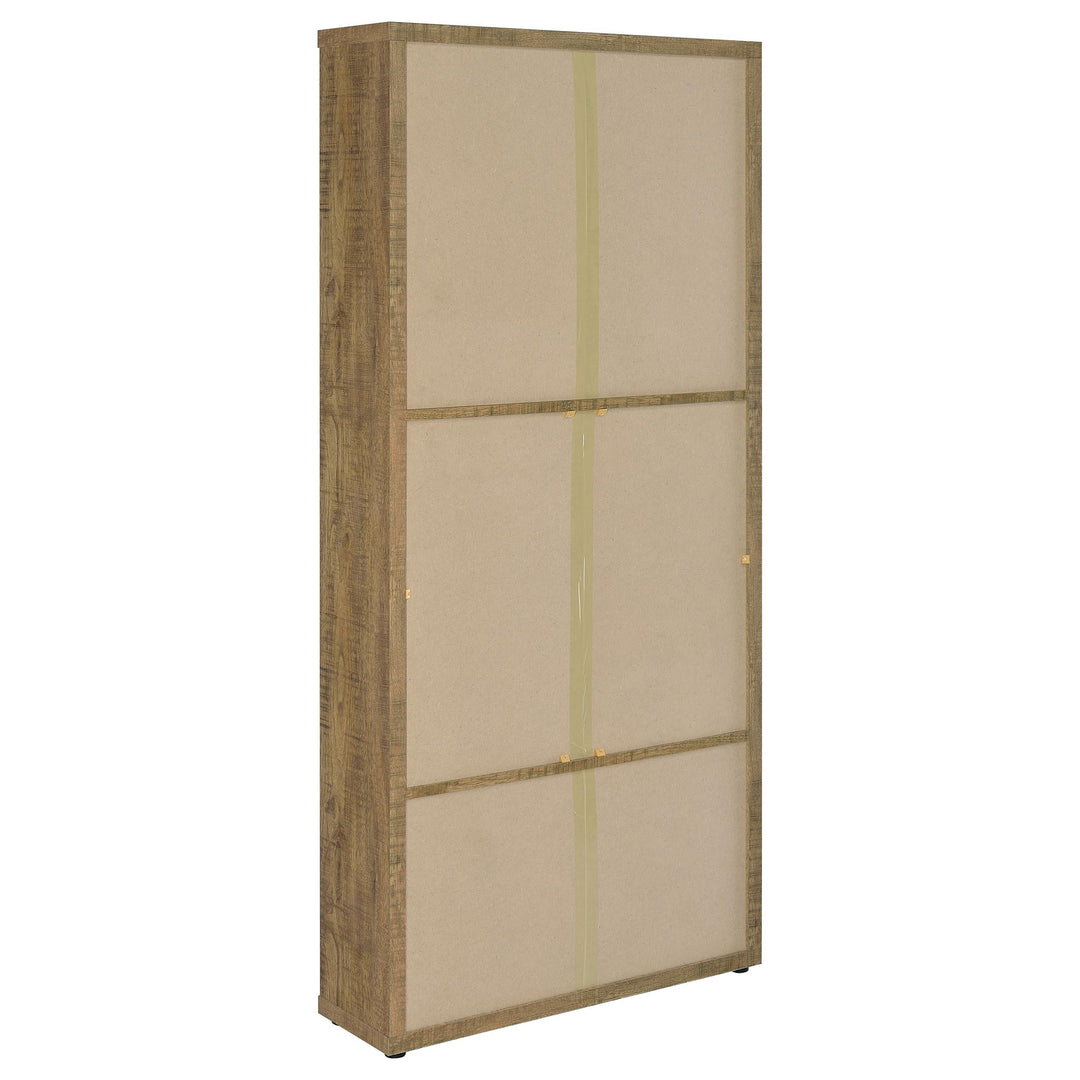 Coaster Furniture 953479 Hawthorne 4-shelf Glass Door Tall Cabinet with Drawers Mango