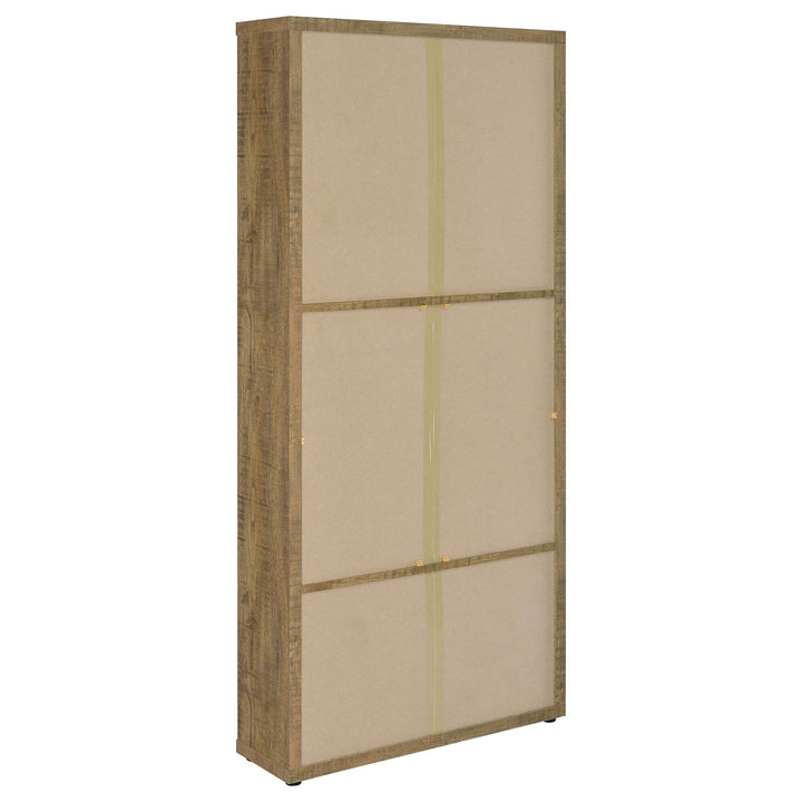 Coaster Furniture 953479 Hawthorne 4-shelf Glass Door Tall Cabinet with Drawers Mango