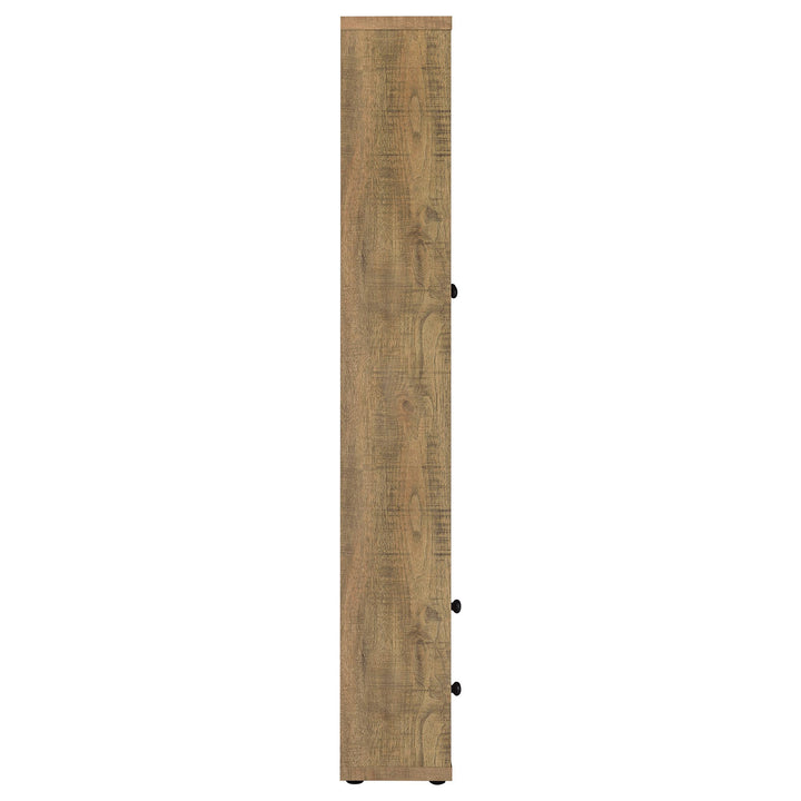 Coaster Furniture 953479 Hawthorne 4-shelf Glass Door Tall Cabinet with Drawers Mango