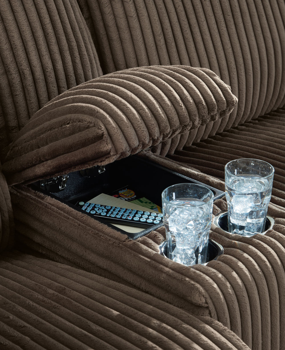 Top Tier - 3-Piece Reclining Sectional Sofa With Laf Press Back Chaise - Chocolate by Ashley Furniture product image