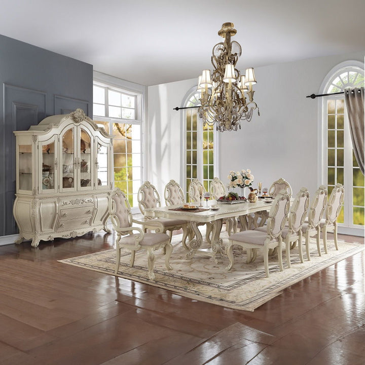 Ragenardus - Dining Table With Leaf - Antique White