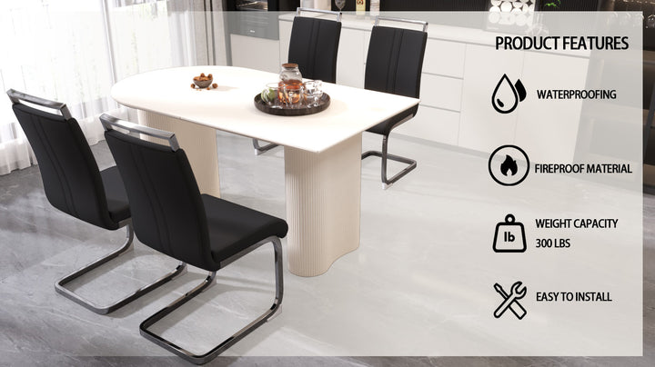 medieval-modern-black-dining-table-set-5-piece