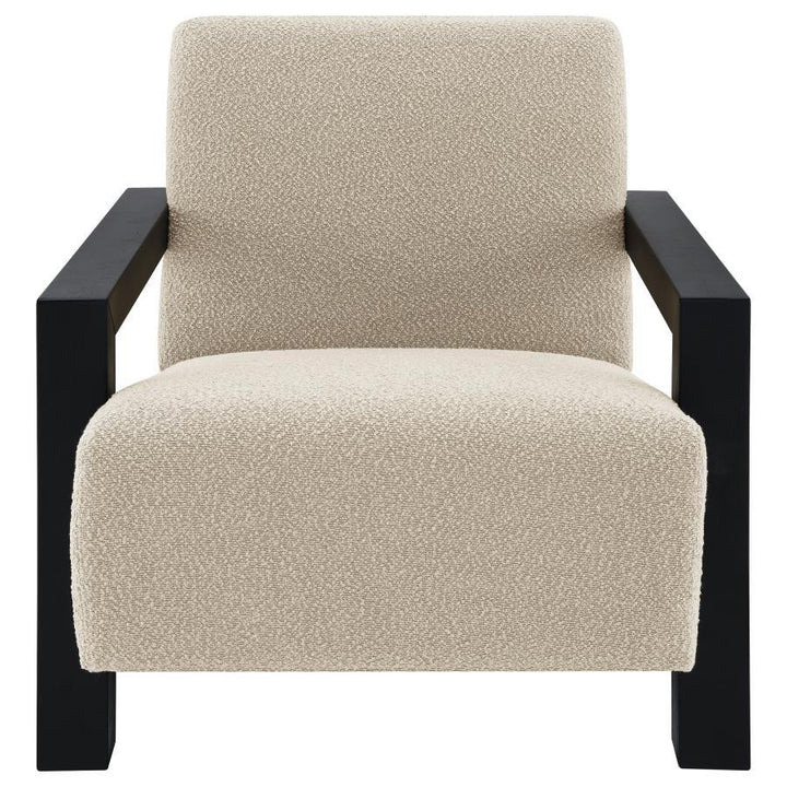 Fitzroy - Boucle Upholstered Accent Arm Chair - Latte