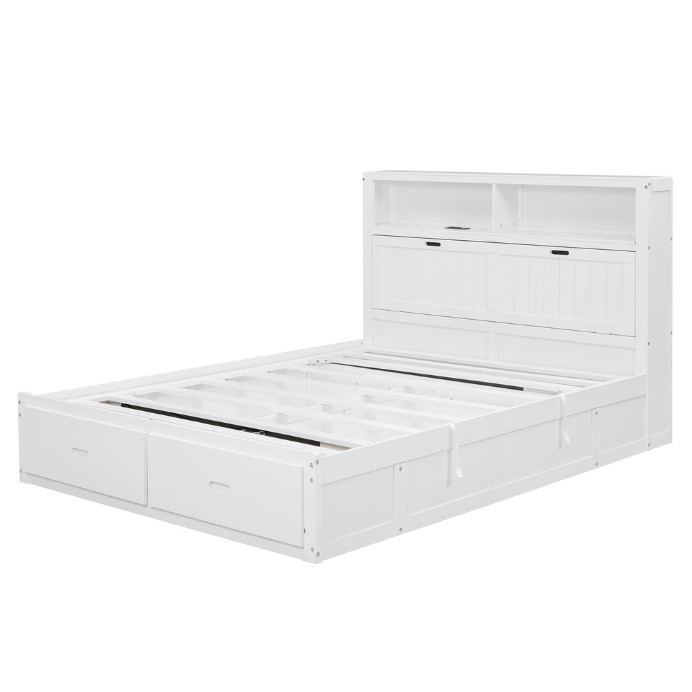 wood-queen-size-hydraulic-platform-bed-with-storage-led-headboard-charging-station-and-2-drawers