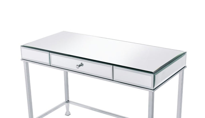 Canine - Writing Desk - Mirrored And Chrome