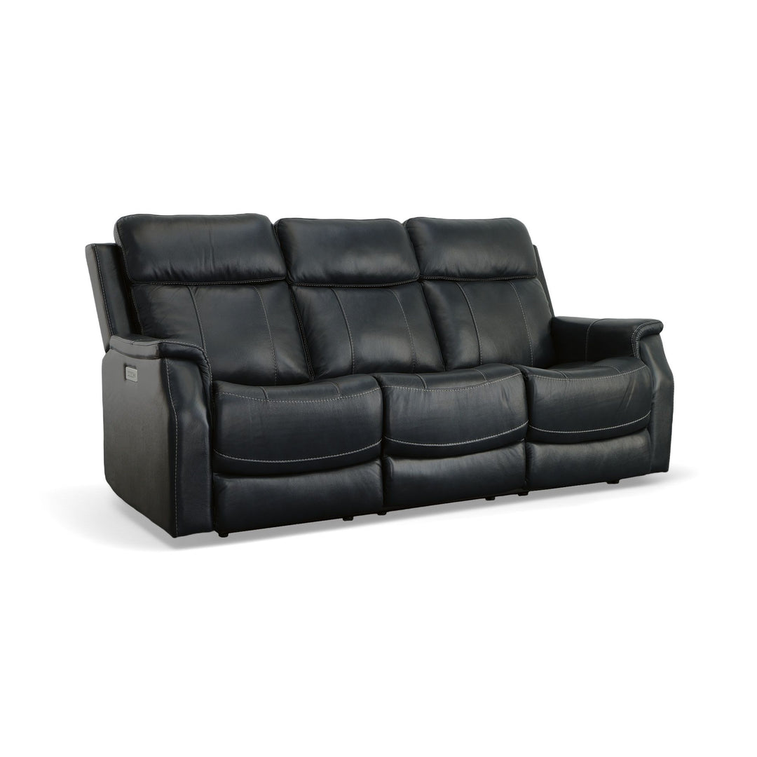 Flexsteel 1520-62PH-07240 Easton  Power Reclining Sofa With Power Headrests & Lumbar  Ocean