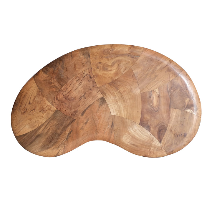 Viggo Reclaimed Teak Coffee Table - Natural/Ebonized Teak - view 8