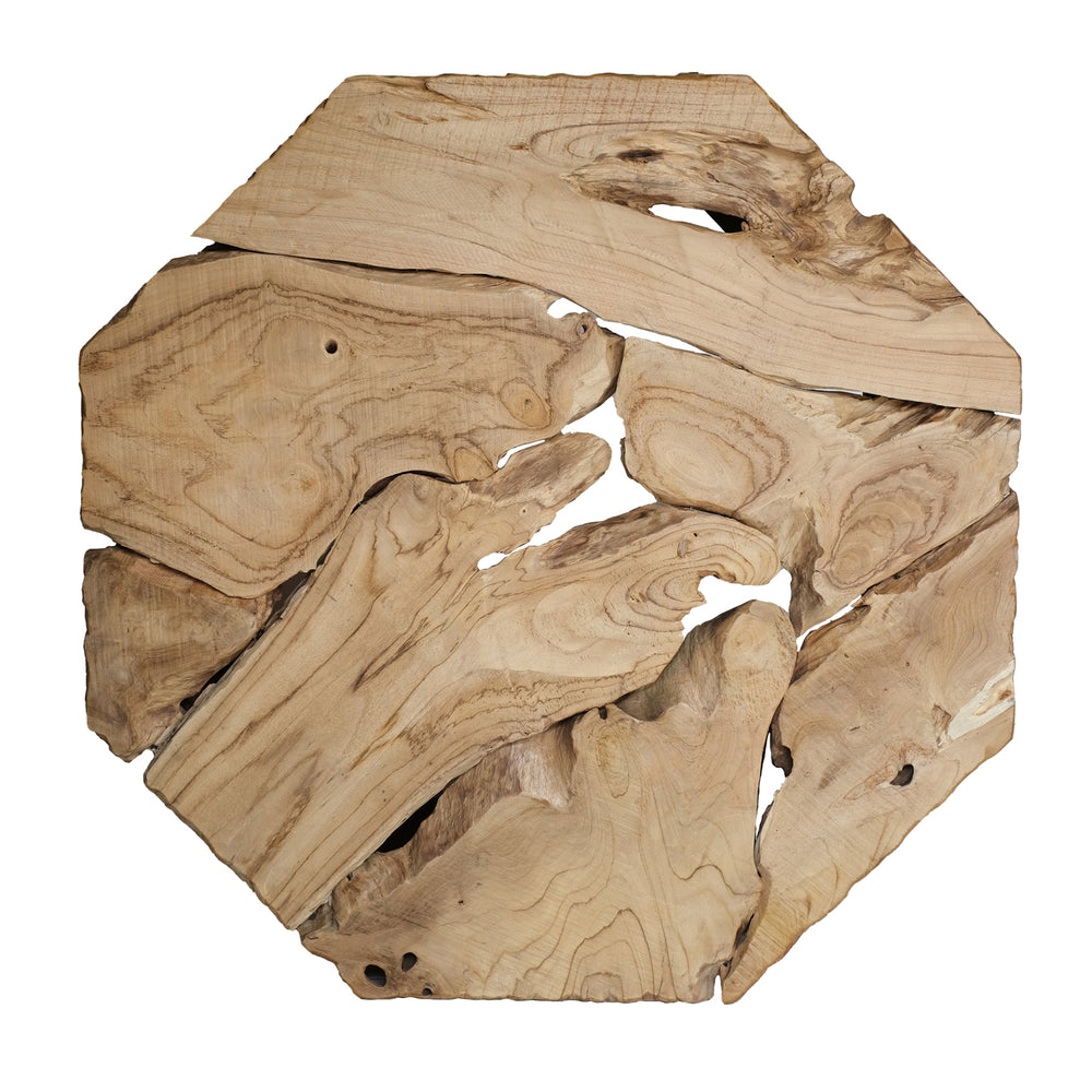 Kael Reclaimed Teak Coffee Table - Natural Teak - view 6