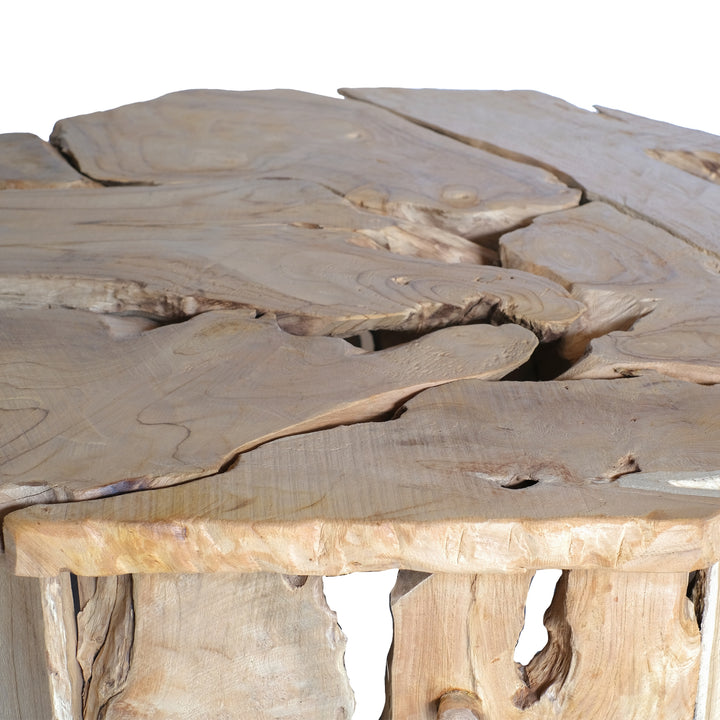 Kael Reclaimed Teak Coffee Table - Natural Teak - view 9