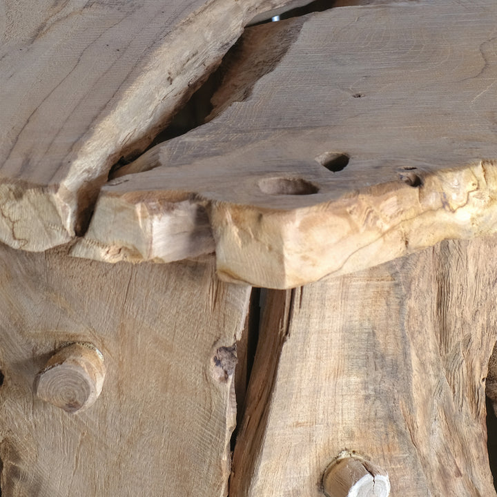 Kael Reclaimed Teak Coffee Table - Natural Teak - view 10