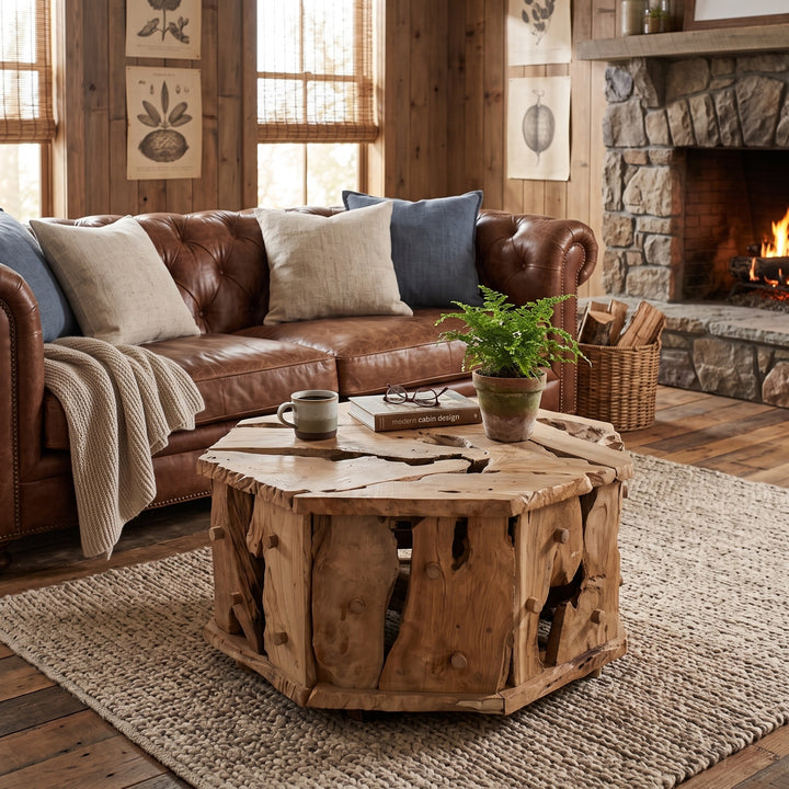 Kael Reclaimed Teak Coffee Table - Natural Teak - view 3
