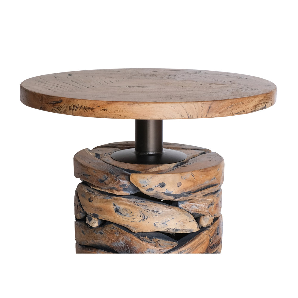 Noma Reclaimed Teak Side/End Table - Natural - view 8