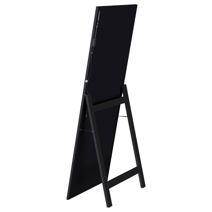 Coaster Furniture 960962 Windrose 28 x 67 Inch Tempered LED Standing Mirror Black