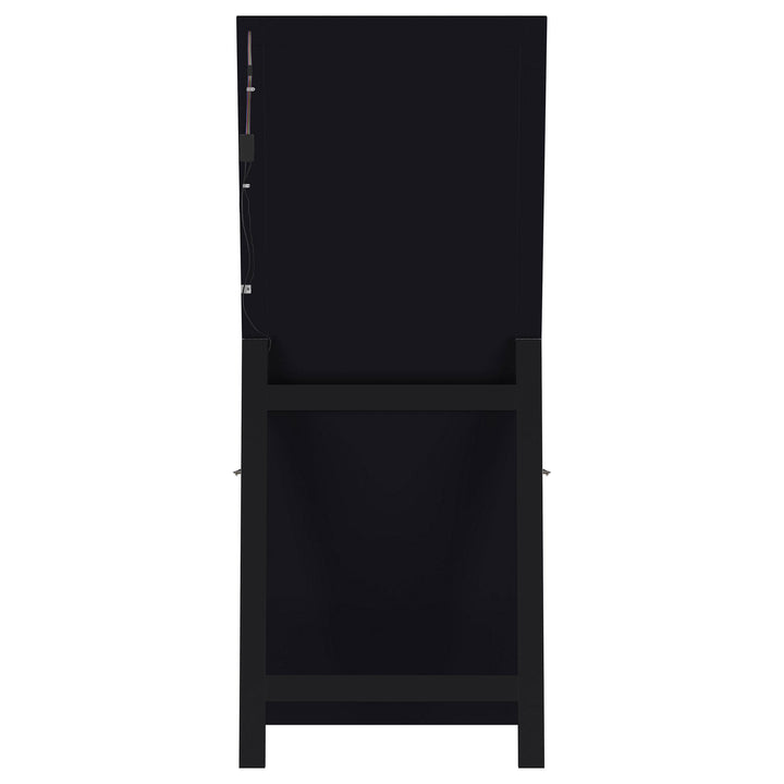 Coaster Furniture 960962 Windrose 28 x 67 Inch Tempered LED Standing Mirror Black