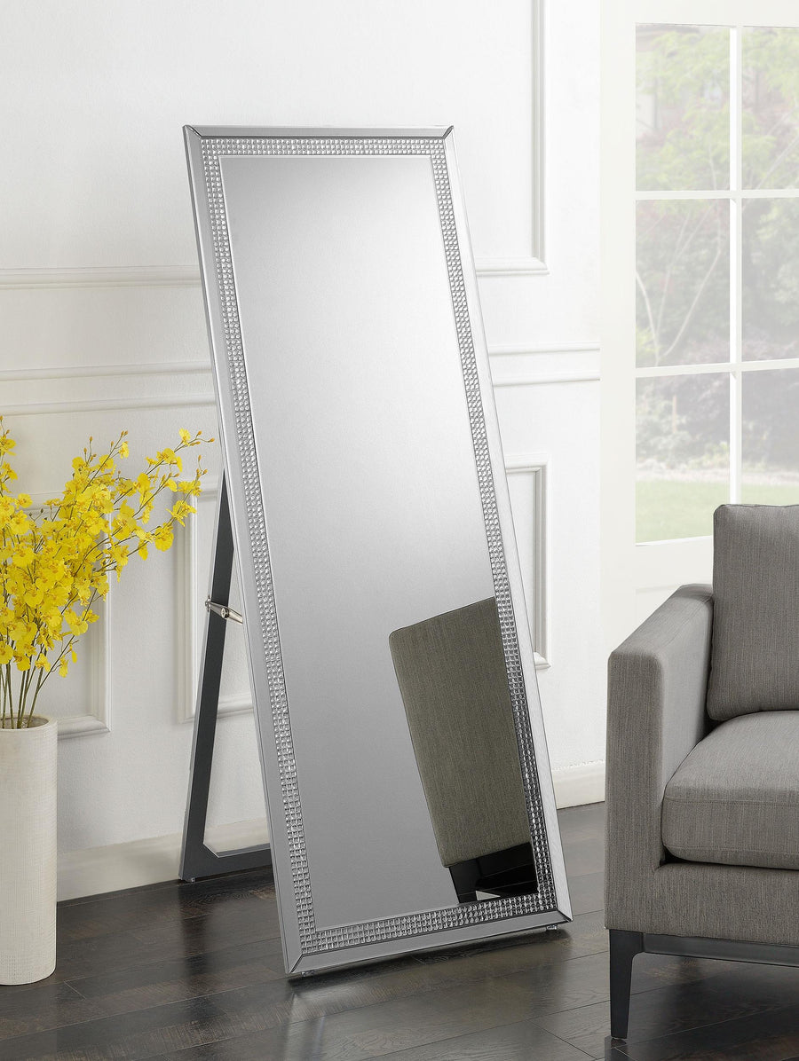 Coaster Furniture 961420 Giddish 24 x 64 Inch Full Length Standing Mirror Silver