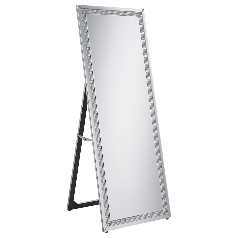 Coaster Furniture 961420 Giddish 24 x 64 Inch Full Length Standing Mirror Silver