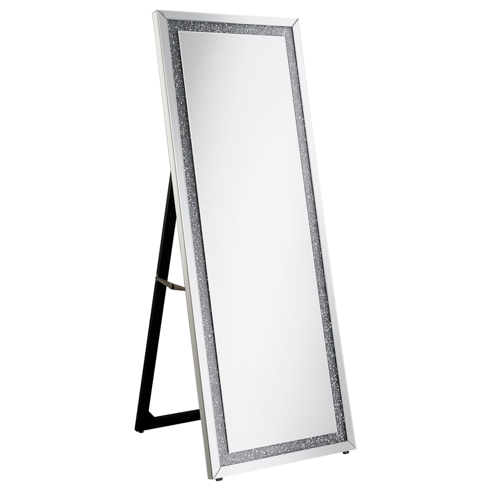Coaster Furniture 961421 Seraphina 24 x 64 Inch Acrylic Framed Standing Mirror Silver
