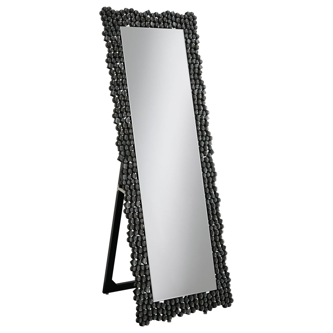 Coaster Furniture 961422 Mckay 24 x 63 Inch Acrylic Frame Standing Mirror Smokey Grey