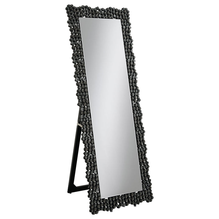 Coaster Furniture 961422 Mckay 24 x 63 Inch Acrylic Frame Standing Mirror Smokey Grey