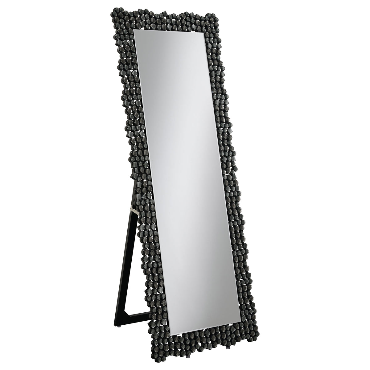 Mckay - Acrylic Frame Standing Mirror - Smokey Gray